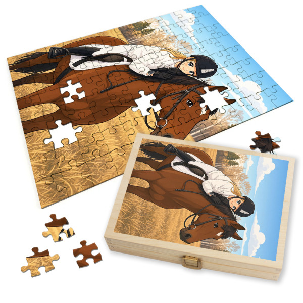 Puzzle of a photo transformed into Manga Puzzle of a photo transformed into Manga