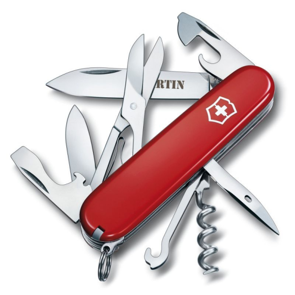 Red Swiss Army Knife with name Red Swiss Army Knife with name