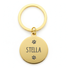 Round Engraved ID Tag for Dogs and Cats Round Engraved ID Tag for Dogs and Cats