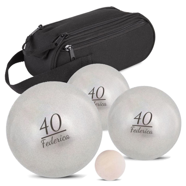 Set of 3 personalised pétanque balls for a birthday Set of 3 personalised pétanque balls for a birthday