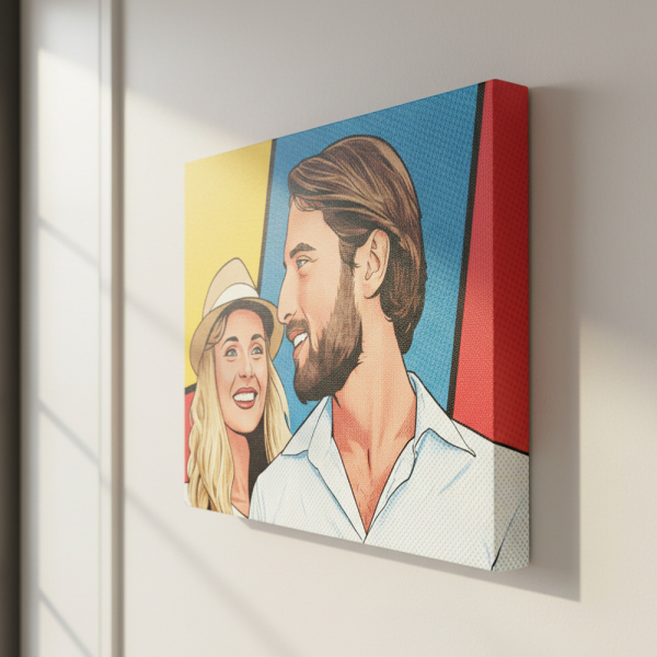 Pop art comic-style portrait from a photo Pop art comic-style portrait from a photo