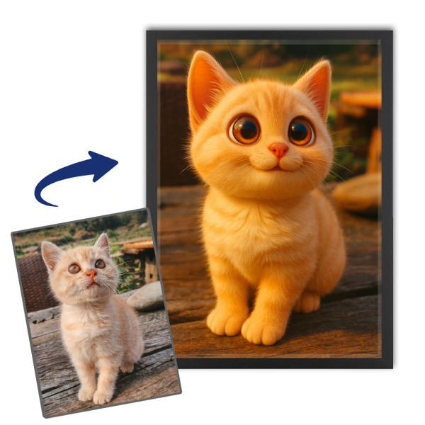 Animal portrait in the style of a 3D animated film Animal portrait in the style of a 3D animated film