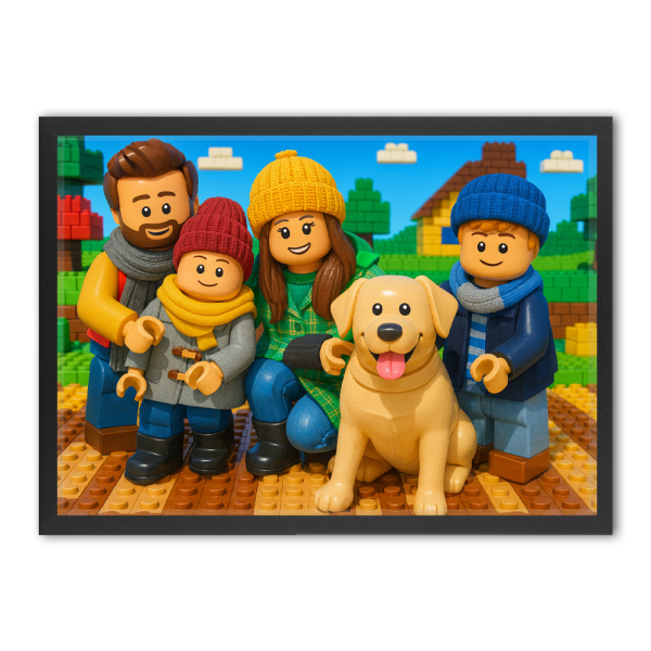 Brick figurine portrait from a photo Brick figurine portrait from a photo