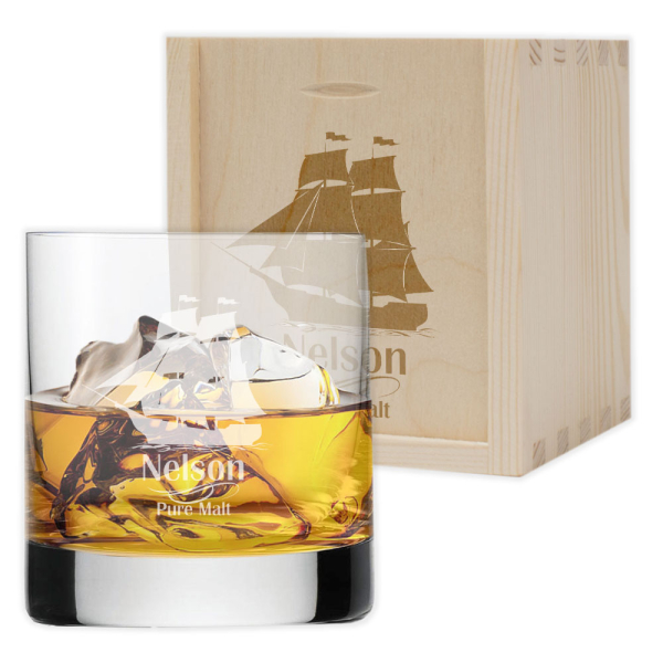 Engraved whisky glass Grand Large Engraved whisky glass Grand Large