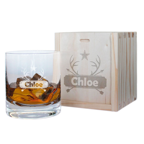 Whisky glass with an engraved name Whisky glass with an engraved name