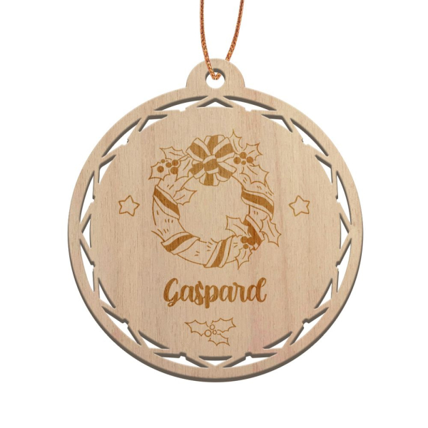 Personalised wooden Christmas bauble Christmas Spirit Personalised wooden Christmas bauble Christmas Spirit
