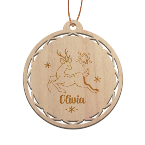 Personalised wooden Christmas bauble Christmas Spirit Personalised wooden Christmas bauble Christmas Spirit
