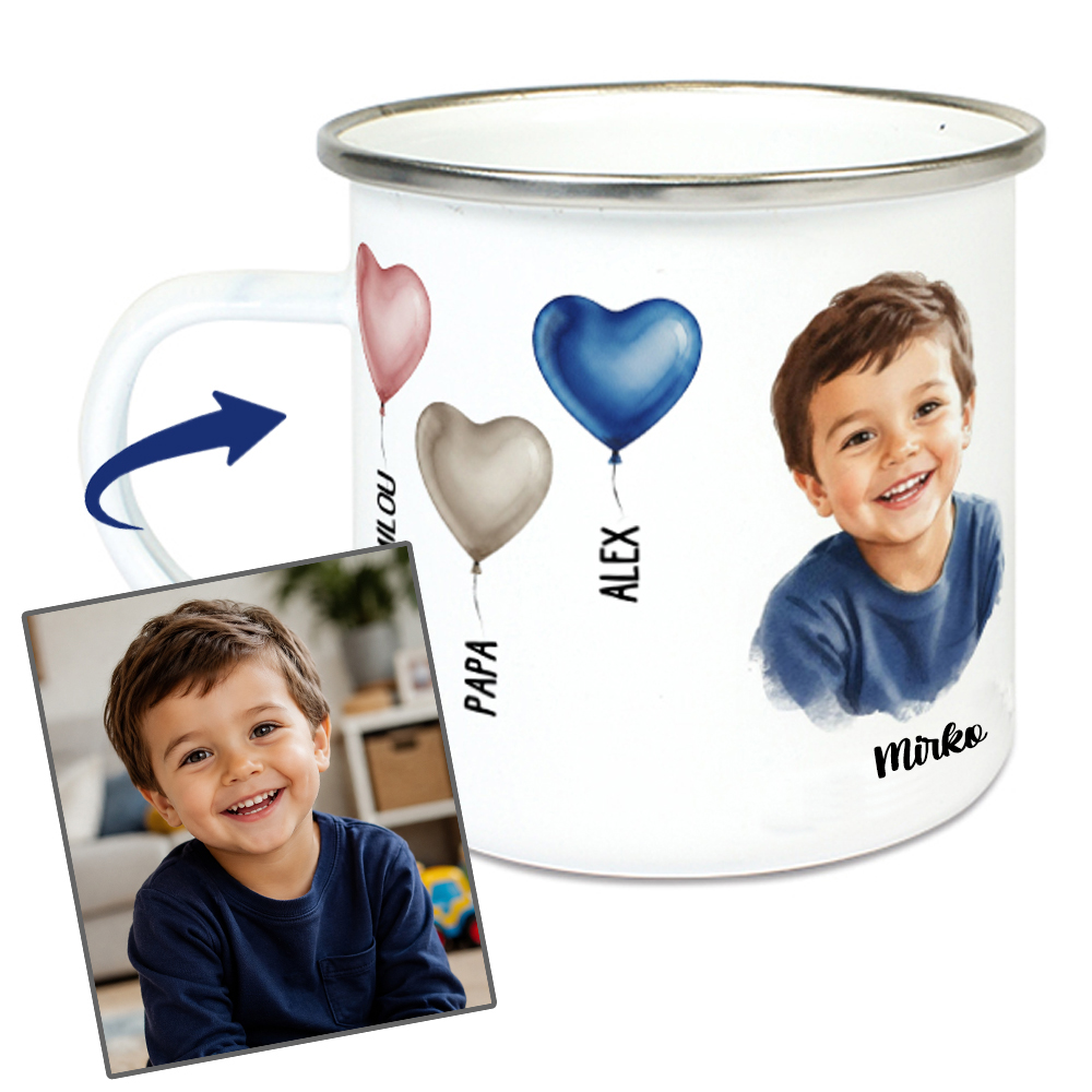 Enamel mugs