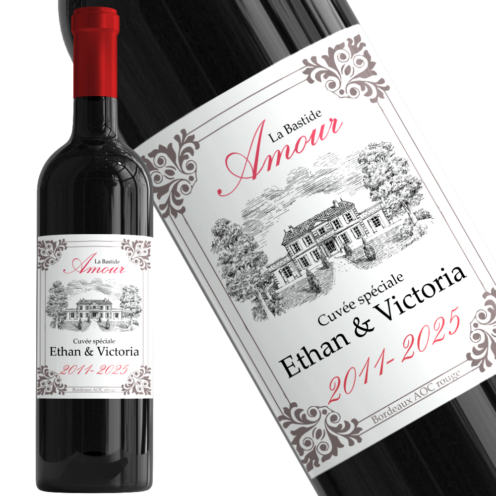 Wine name label