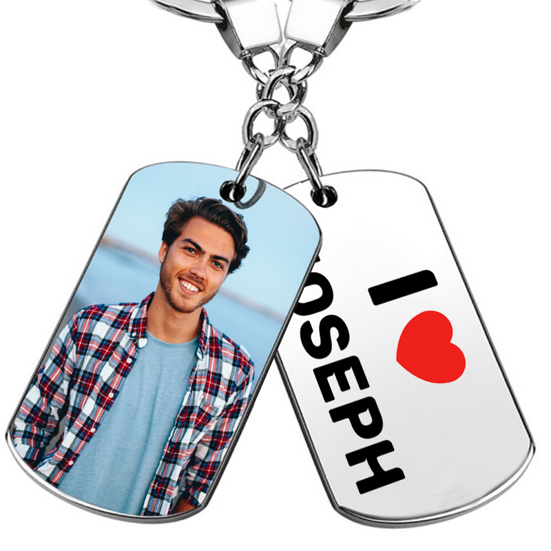 Printed photo keyring Printed photo keyring