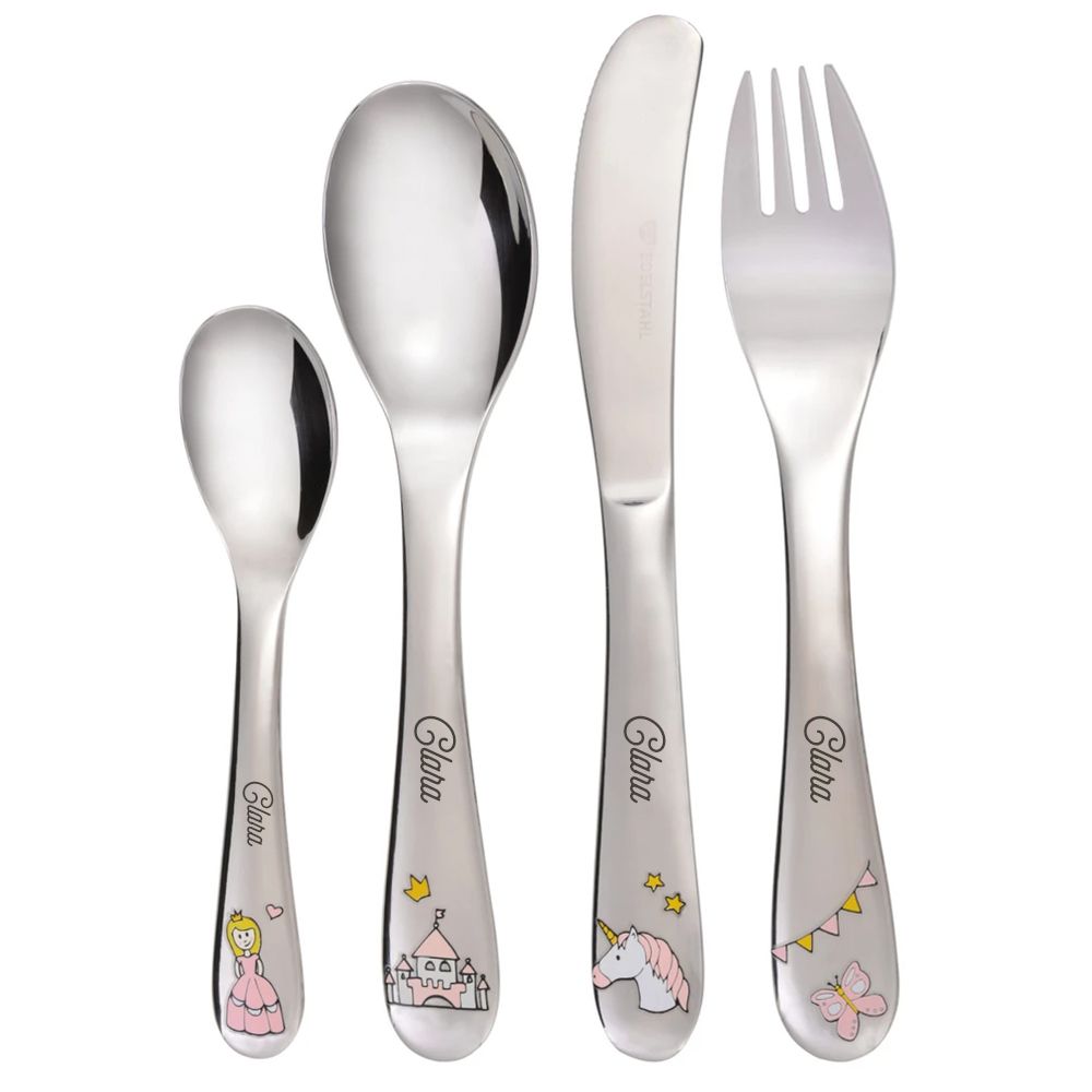 Cutlery with printed patterns