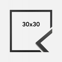 Black square 30 x 30 cm