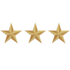 3 golden stars