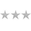 3 silver stars