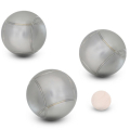 Striped pétanque balls