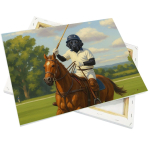 Canvas fabric on stretcher