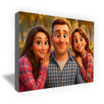 Canvas fabric on stretcher