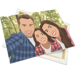 Canvas fabric on stretcher