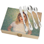 Cutlery set in a case