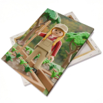 Canvas fabric on stretcher