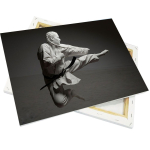 Canvas fabric on stretcher