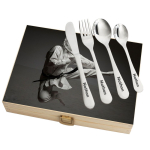 Cutlery set in a case