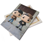 Canvas fabric on stretcher