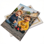 Canvas fabric on stretcher