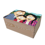 Wooden storage box