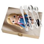 Cutlery set in a case