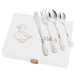 Personalised children's cutlery with an animal design