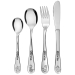 Personalized children's cutlery with printed wooden box savanna