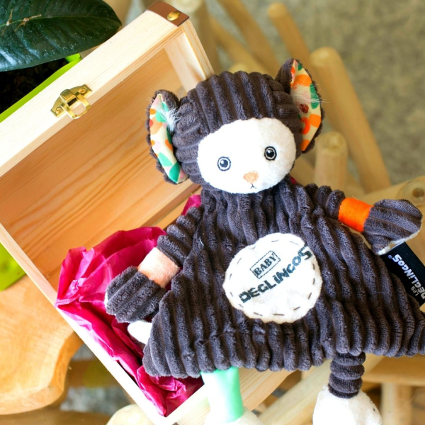 Personalised Déglingos box and cuddly toy