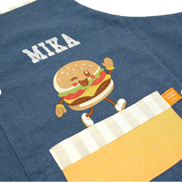 Personalised Children's Apron Hamburger