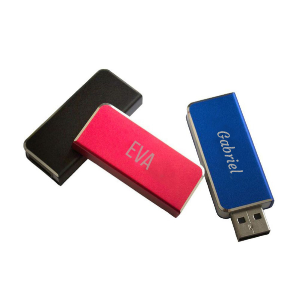 8 GB engraved pocket USB stick