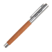 Personalised Chrome and Leather Ballpoint Pen