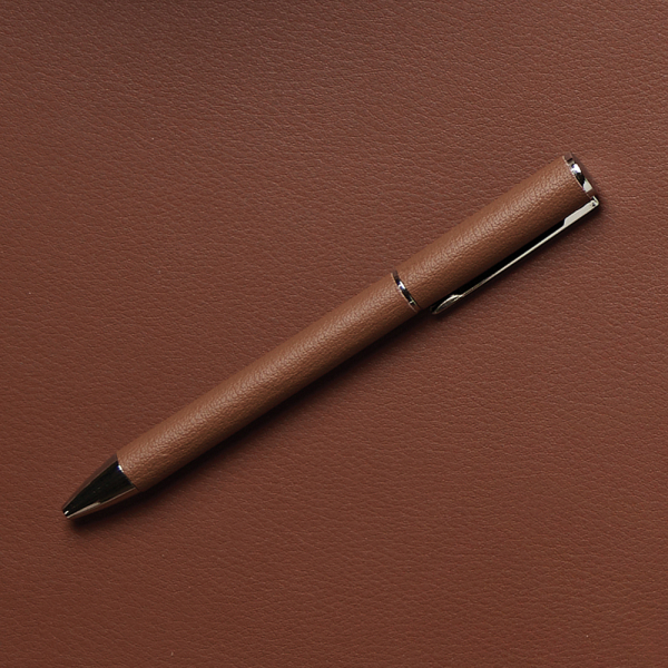Personalised Timo Leather-Bound Ballpoint Pen