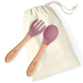 Baby cutlery engraved with pet motifs