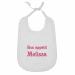 Bib with embroidered name