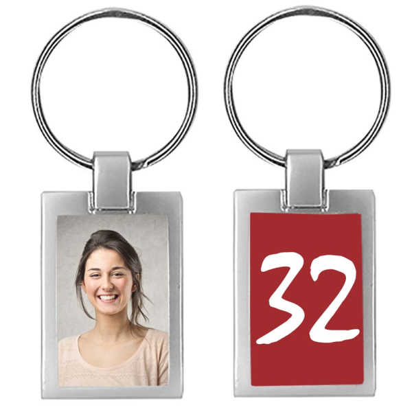 Birthday photo keyring
