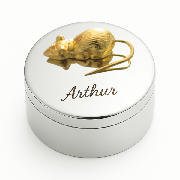 Personalised milk tooth box little mouse