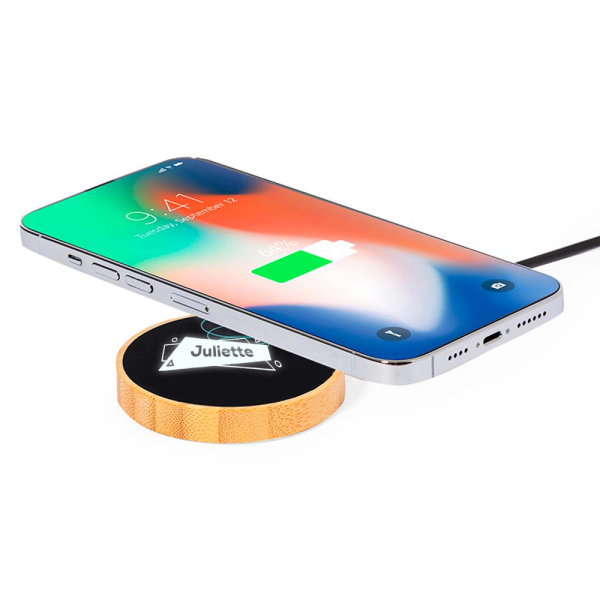 Customised luminous round charger