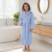 Children's bathrobe gift set 2 to 12 years with botanical pattern