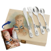 Children’s cutlery set with photo transformed into watercolour Children’s cutlery set with photo transformed into watercolour