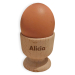 Personalised wooden egg cup