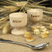 Personalised wooden egg cup