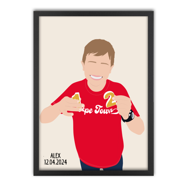 Custom design portrait from a photo