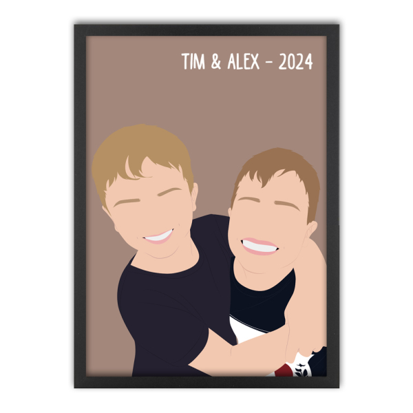 Custom design portrait from a photo