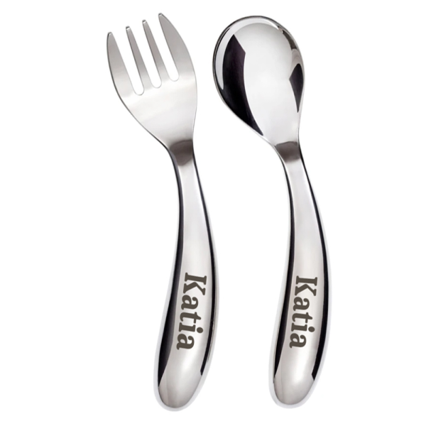 Customised ergonomic cutlery for babies