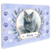 Door sign with watercolour pet photo Door sign with watercolour pet photo